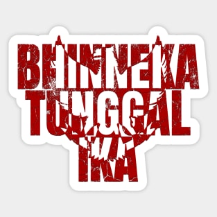Bhinneka Tunggal Ika - Indonesia Merdeka Sticker